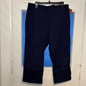 NWT Dockers Women’s Navy Capri Stretch Stain Defender Pants Size 16